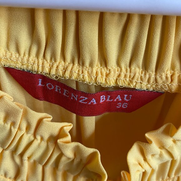 Lorenza Blau Yellow Blouse Size 36 (Mexico) - Picture 3 of 3